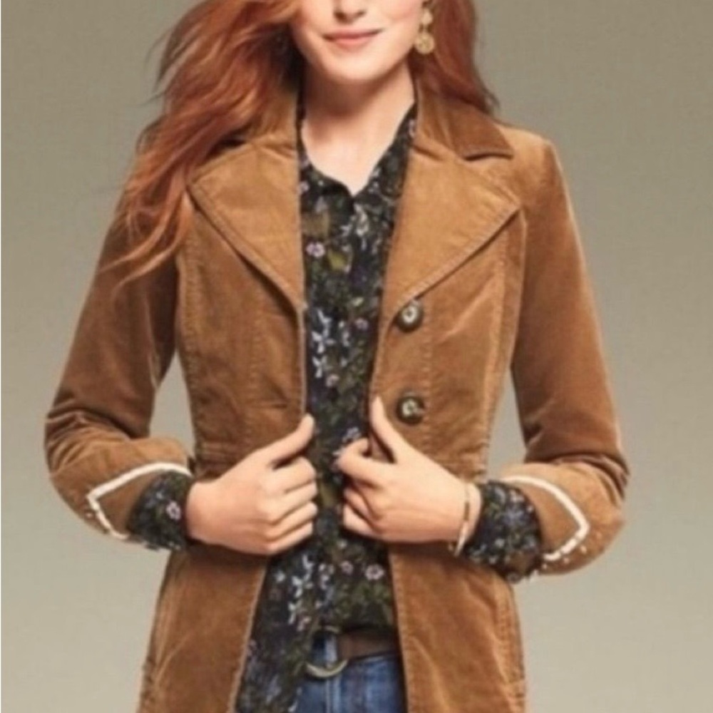CAbi Tan Corduroy Blazer/Jacket